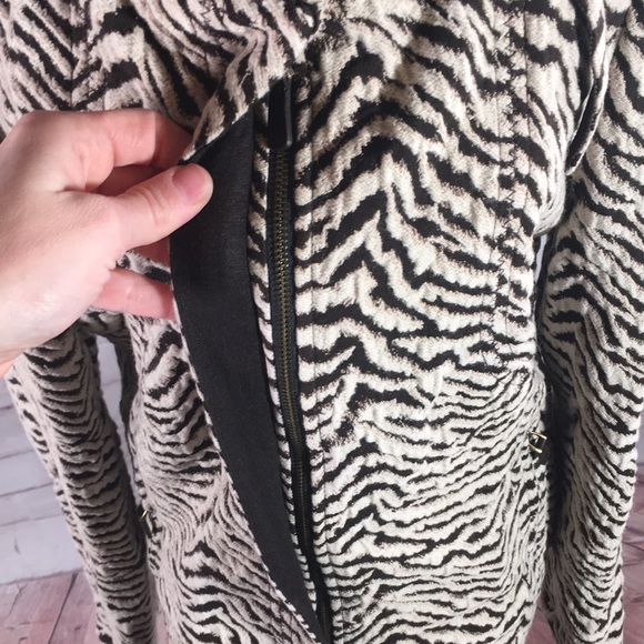 Carlisle Zebra Print Moto Jacket - Picture 5 of 12